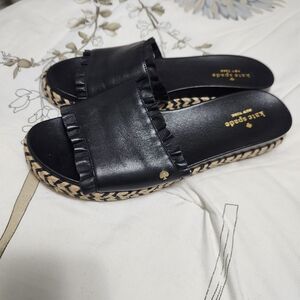 Kate Spade Black Slide Sandals